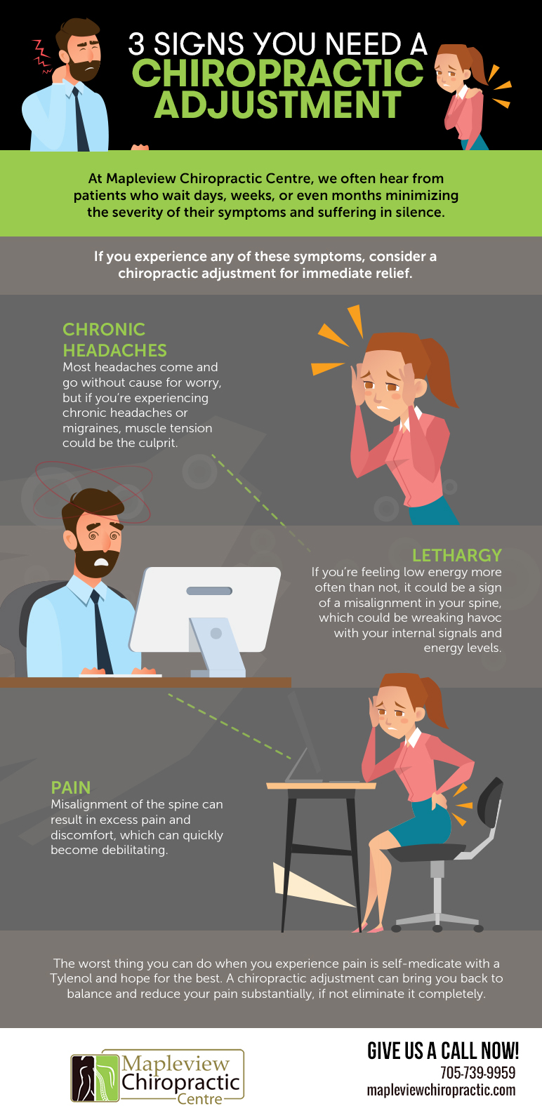 Signs You're Due for a Chiropractic Adjustment - Synergy Health