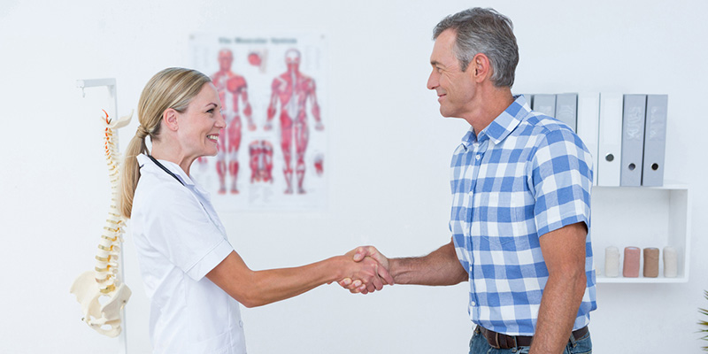 an appointment for a chiropractic adjustment
